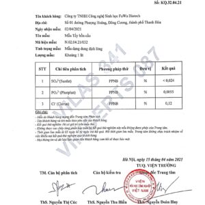 Giấy kiểm định Vệ sinh bồn cầu Fuwa3e